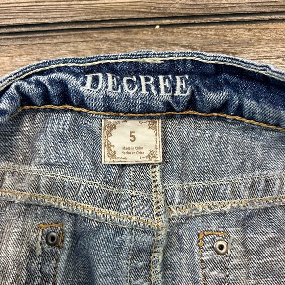 Low Rise Decree Mini Denim Skirt Size 5 - Picture 4 of 7